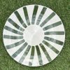 Lot de grandes assiettes RAYA vert