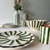 Lot de grandes assiettes RAYA vert – Image 3