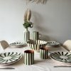Lot de grandes assiettes RAYA vert – Image 4